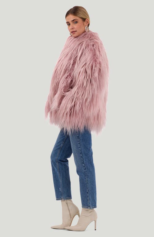 Gorski Collarless Goat Jacket In Pink