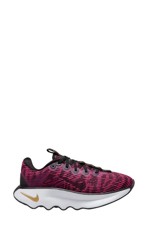 Nike Women's Motiva Walking Sneakers From Finish Line In Black,fireberry