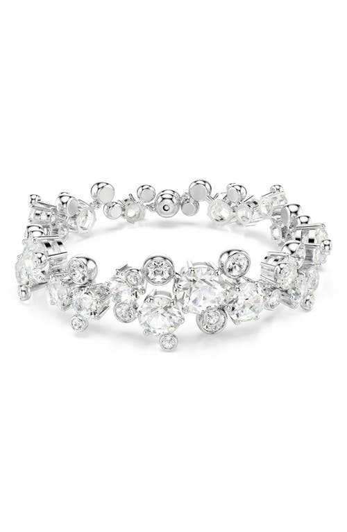 Swarovski Swaroski Constella Rhodium Plated Bracelet In Silver