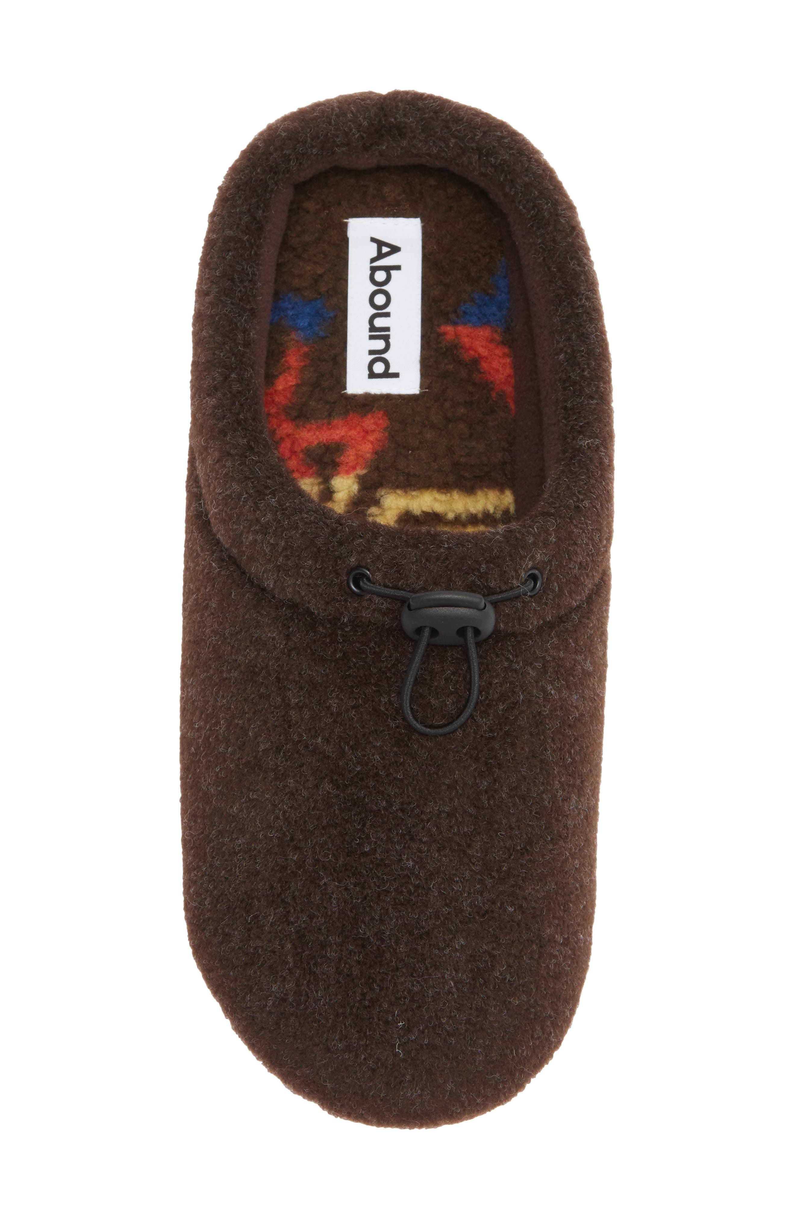 Abound Casey Faux Fur Lined Clog Slipper, Alternate, color, Brown Coffee
