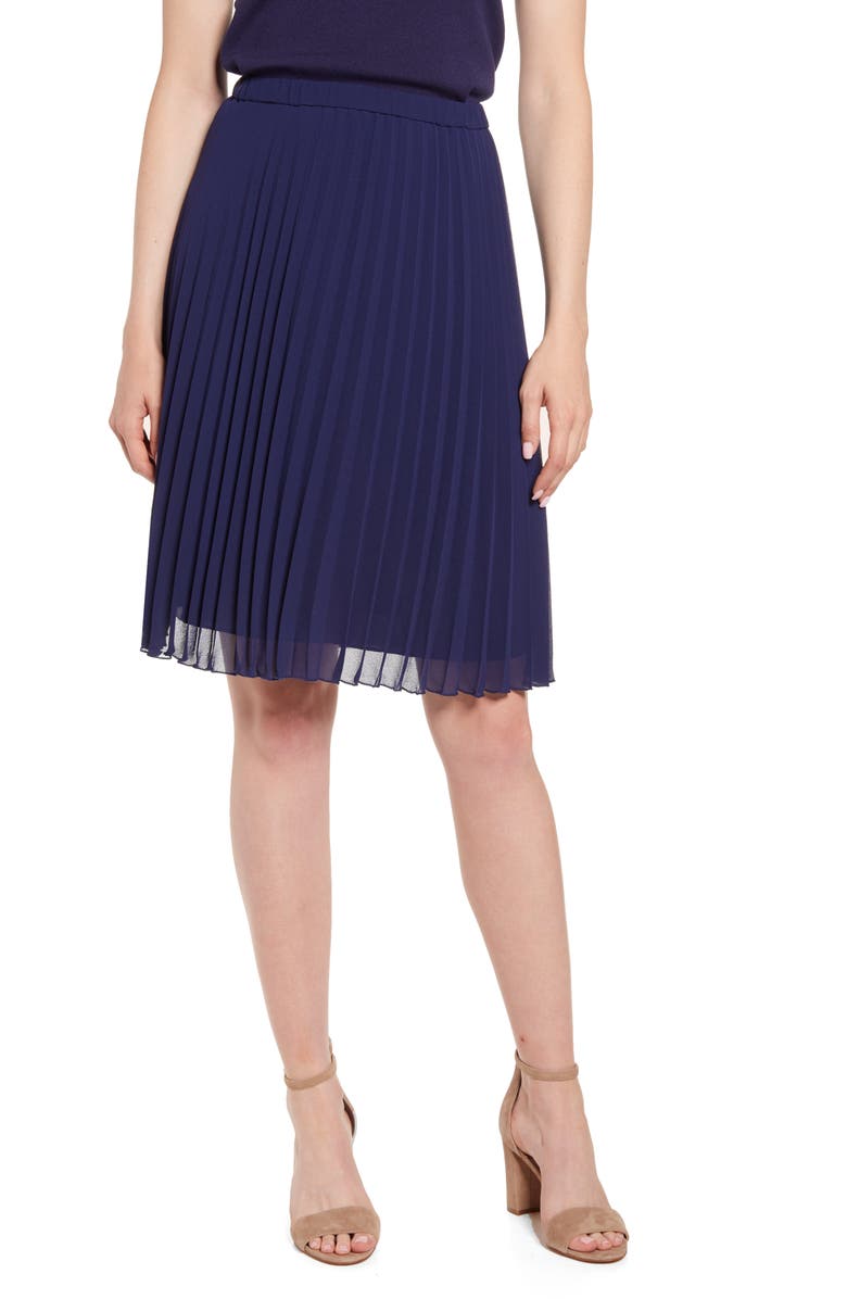 Anne Klein Pleated Skirt, Main, color,