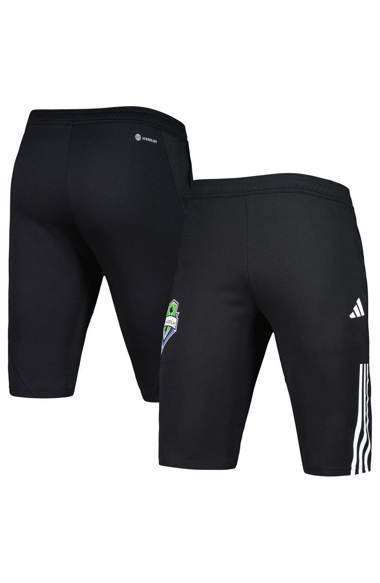 adidas Men's adidas Black Seattle Sounders FC 2023 On-Field Training AEROREADY Half Pants, Main, color, Black