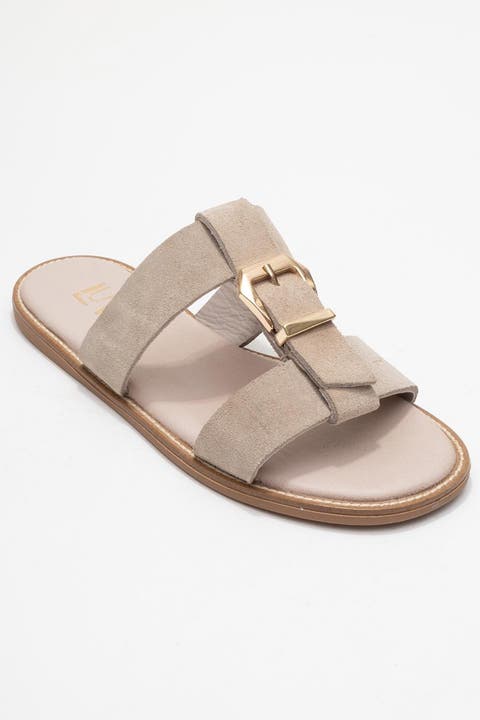 Sveta Leather Buckled Sandal