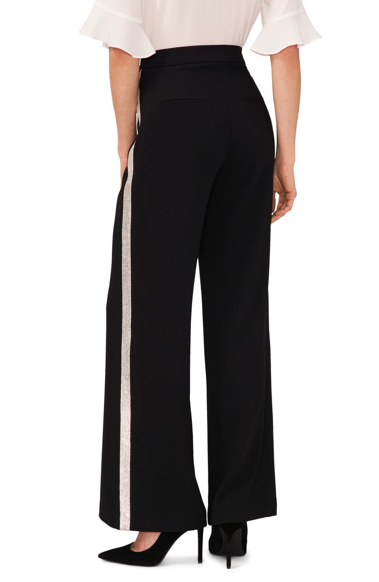 CeCe Rhinestone Side Stripe Wide Leg Pants, Alternate, color, 