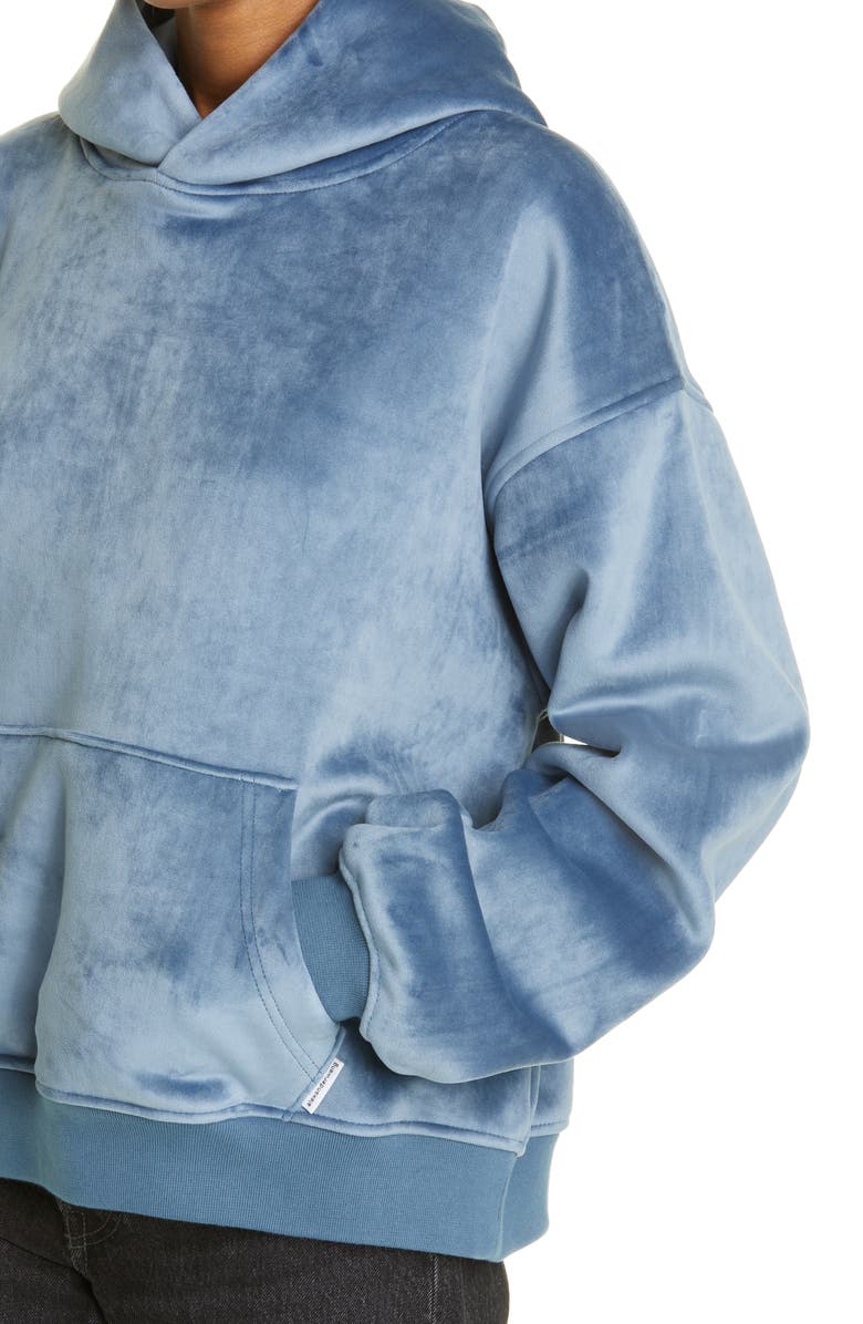Alexander Wang Velour Hoodie, Alternate, color,