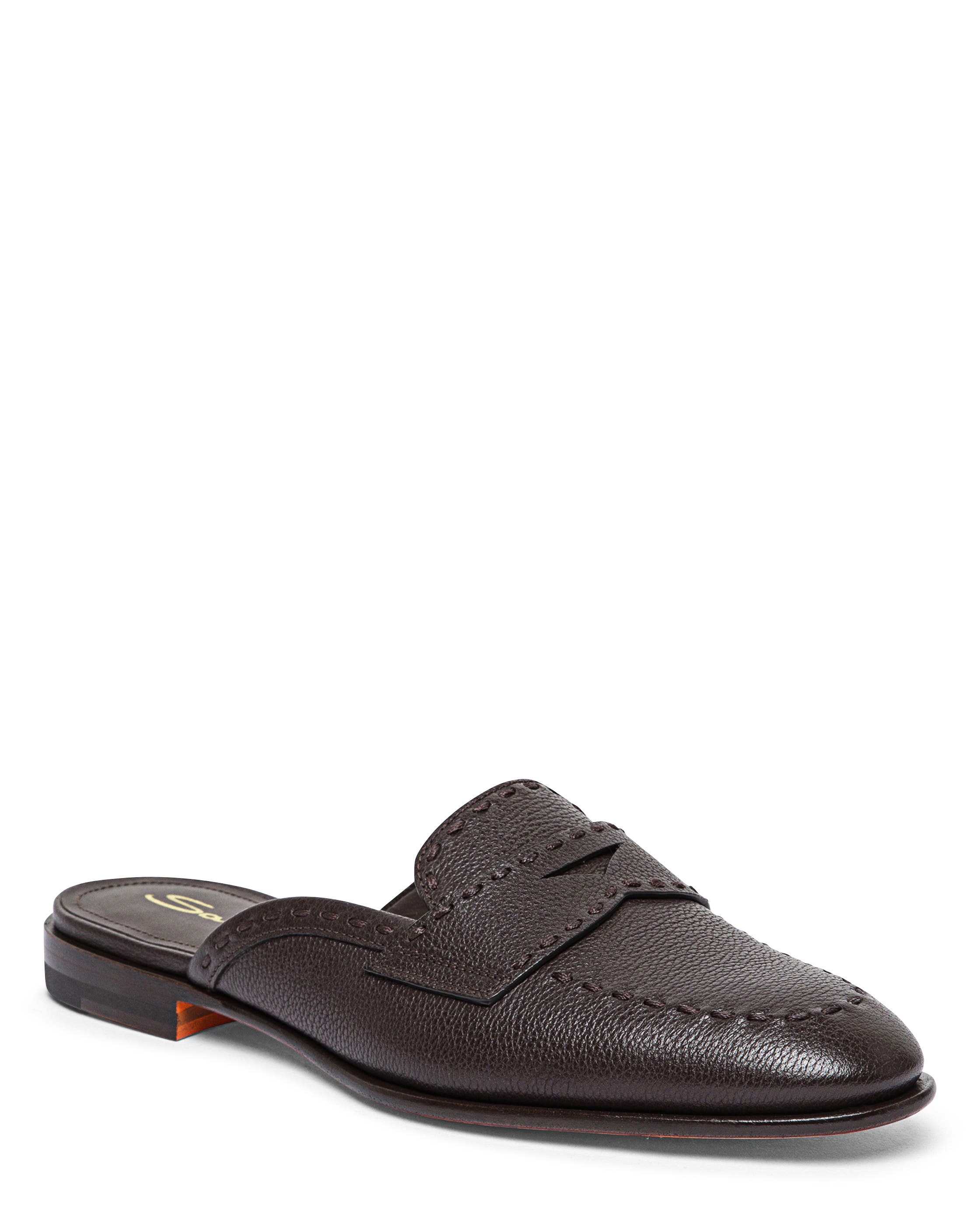 Granato Leather Mule, Alternate, color, Brown