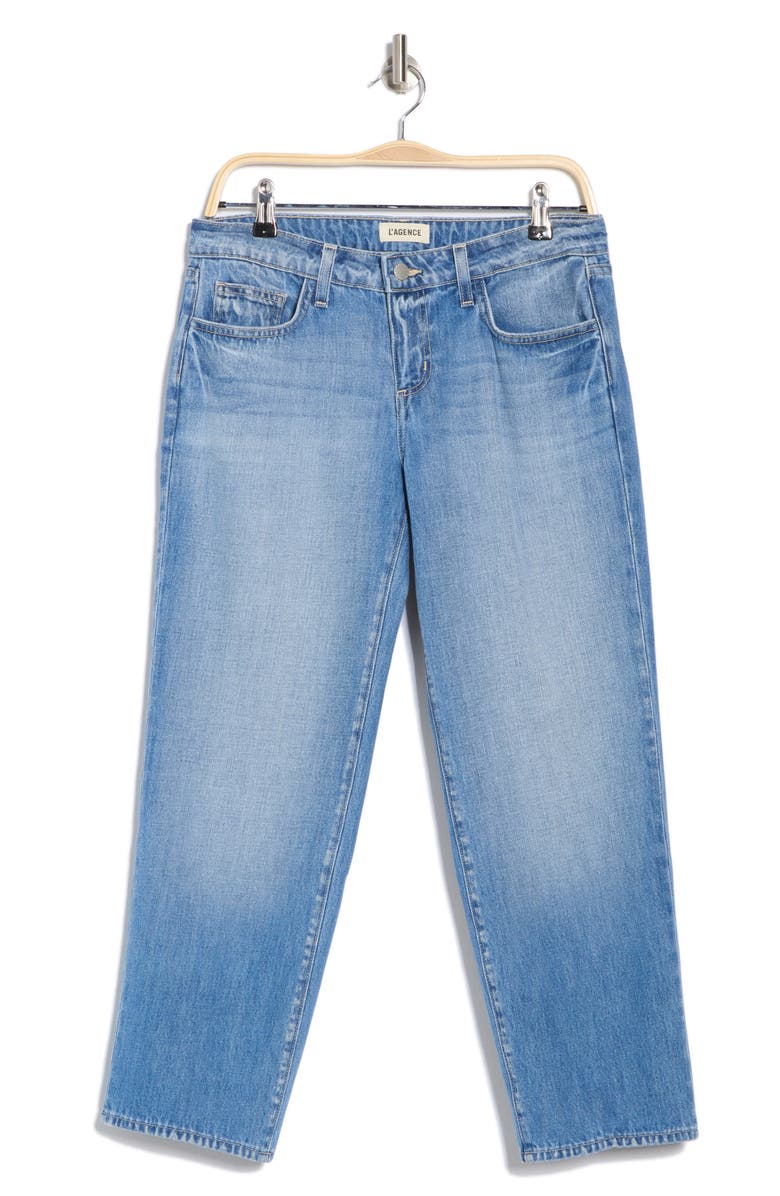 L'AGENCE Blaine Low Rise Crop Stovepipe Jeans, Alternate, color, Caruso