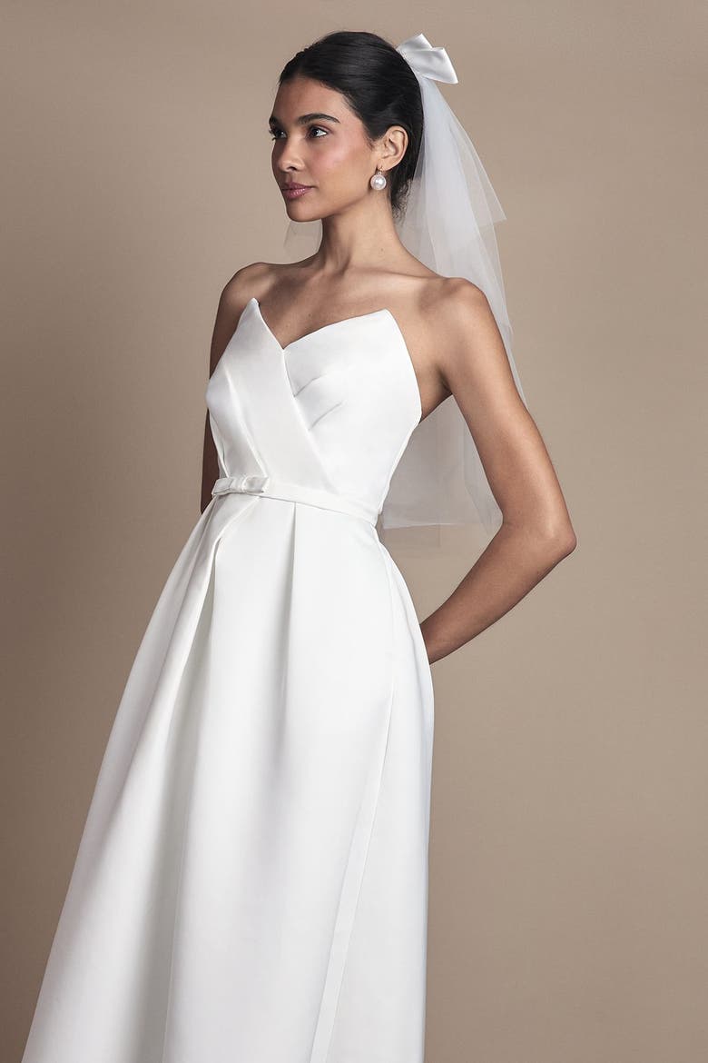 Sweetheart Wedding Dress, Alternate, color, Ivory