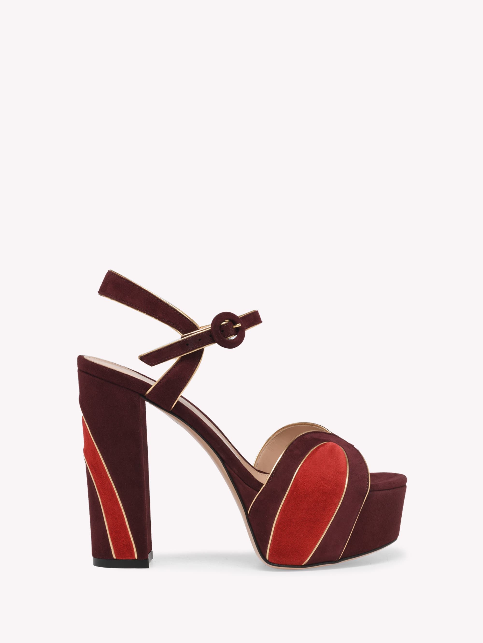 Gianvito Rossi Tamara Sandals, Main, color, Burgundy Suede