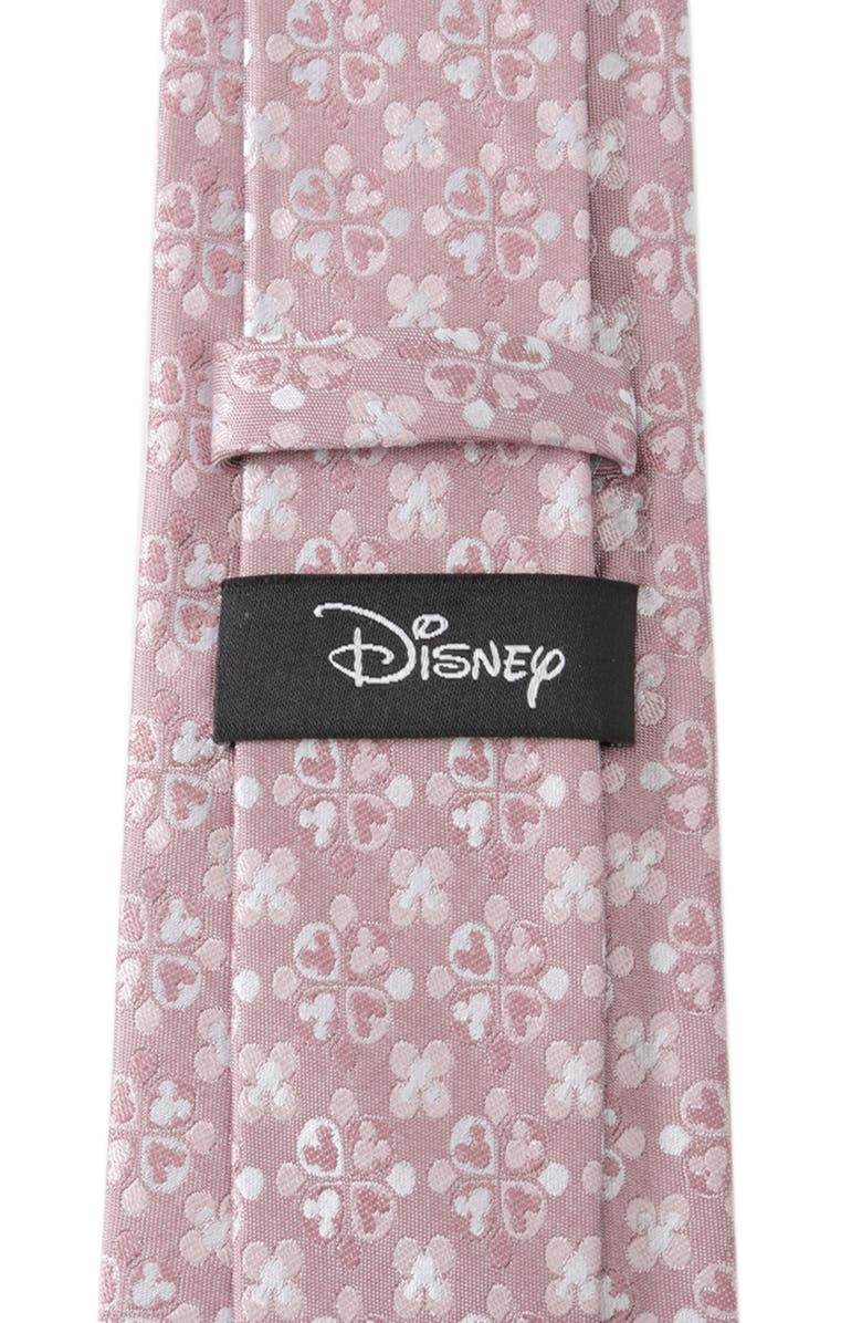 Cufflinks, Inc. x Disney Mickey Mouse Floral Silk Tie, Alternate, color, Pink