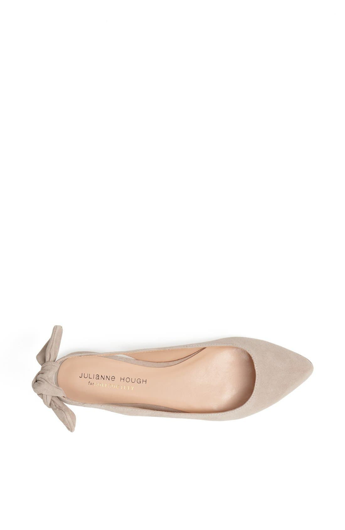 'Morganne' Suede Flat, Alternate, color, FRENCH TAUPE