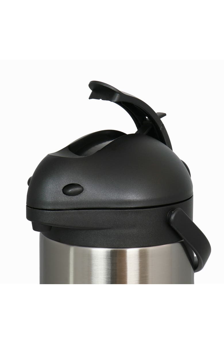 Megachef 5.3 Quart Stainless Steel Vacuum Body Pump Cap Air Pot, Alternate, color, Grey