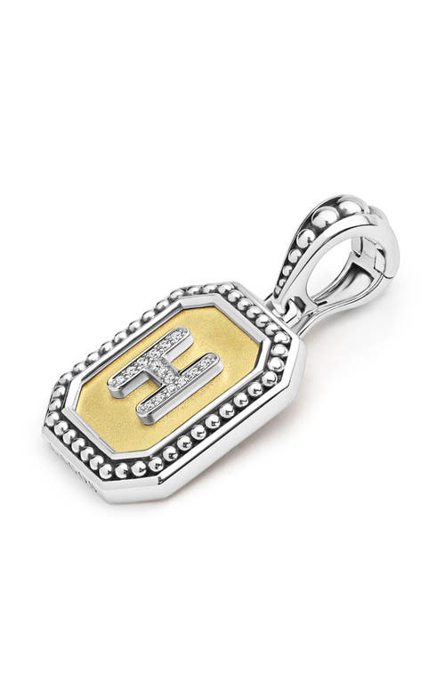 Lagos Signature Caviar Initial Enhancer In Two-tone H