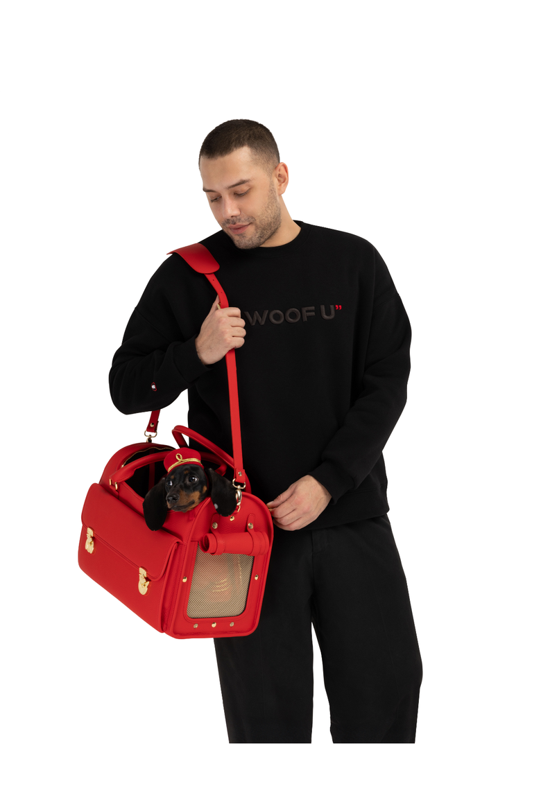 I Woof U Human Sweatshirt, Alternate, color, Black