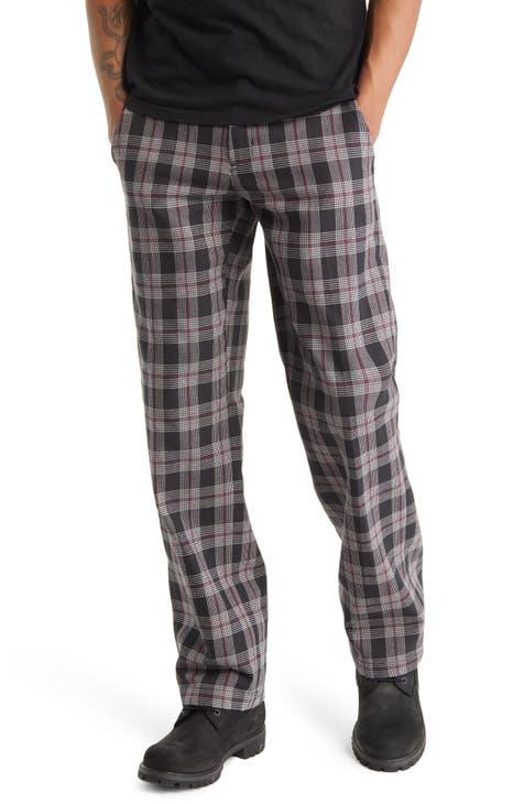 Men's Plaid Cotton Pants