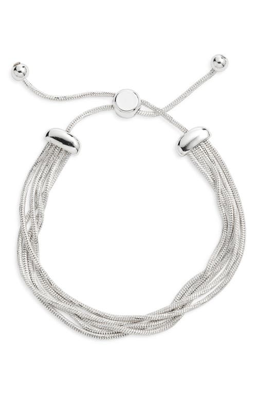 Nordstrom Multistrand Snake Chain Slider Bracelet