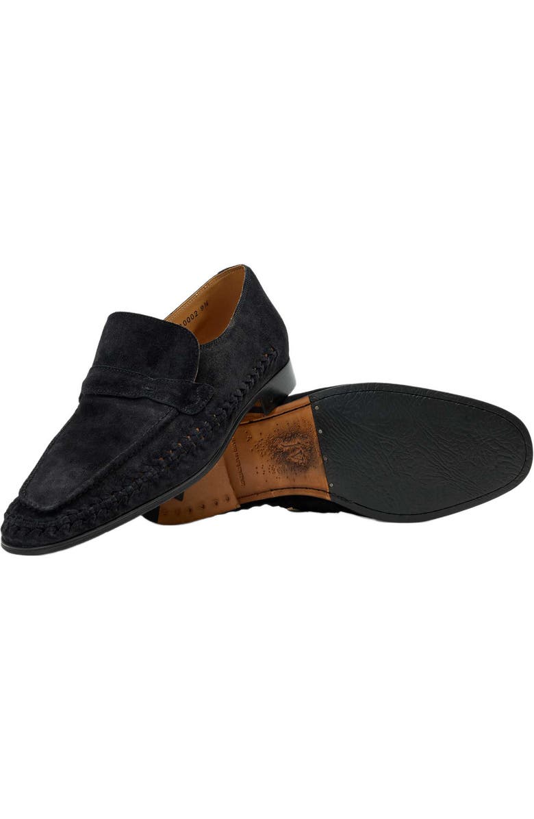 John Varvatos Merida Loafer, Alternate, color, Charcoal