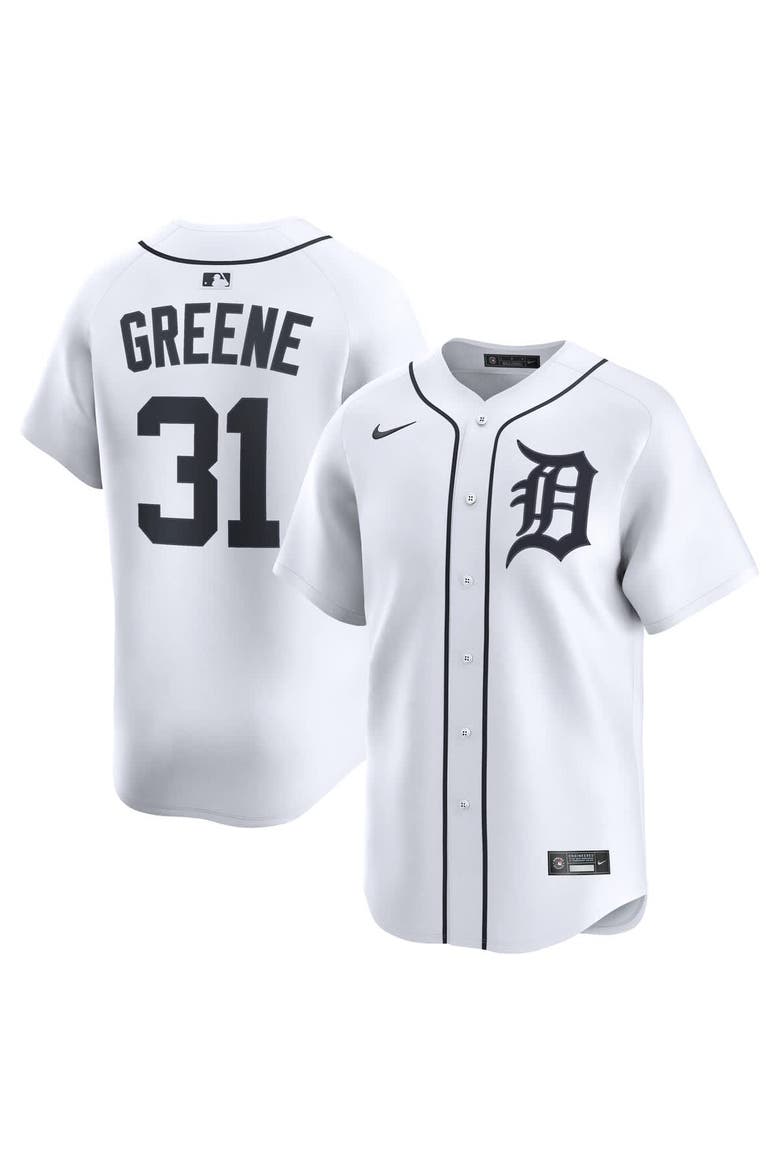 Men's Nike Riley Greene White Detroit Tigers Home Limited Player Jersey, Main, color, White
