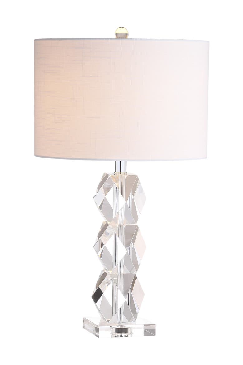 Sofia 26" Crystal LED Table Lamp, Clear, Main, color, Clear