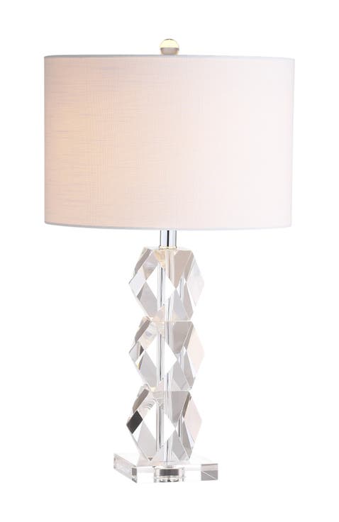Sofia 26" Crystal LED Table Lamp, Clear