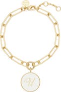 Brook and York Callie Initial Enamel Pendant Bracelet