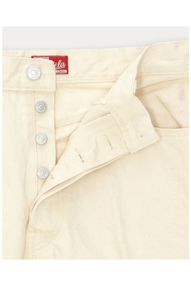 914 Leo 29 Japanese Selvedge Five-Pocket High-Waist Bull Denim Pants, Alternate, color, Ecru