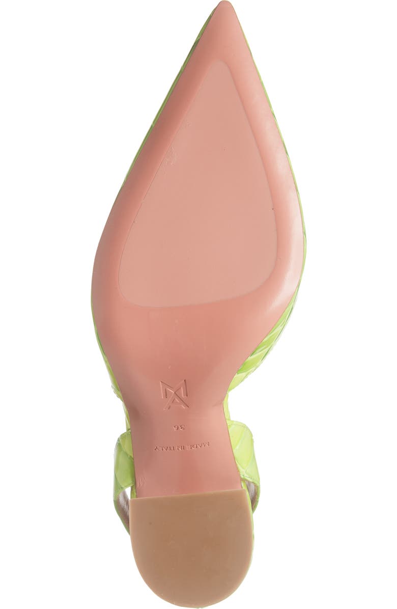 Amina Muaddi Holli Croc Embossed Slingback Pump, Alternate, color,