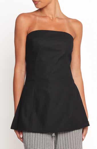 Petal & Pup Giovana Longline Strapless Cotton & Linen Top