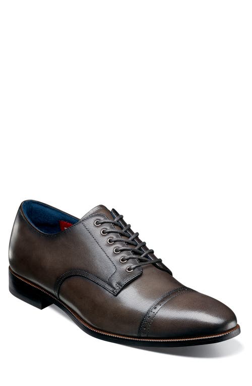 Stacy Adams William Cap Toe Oxford In Gray