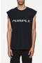 Textured Jersey Graphic Muscle Tee