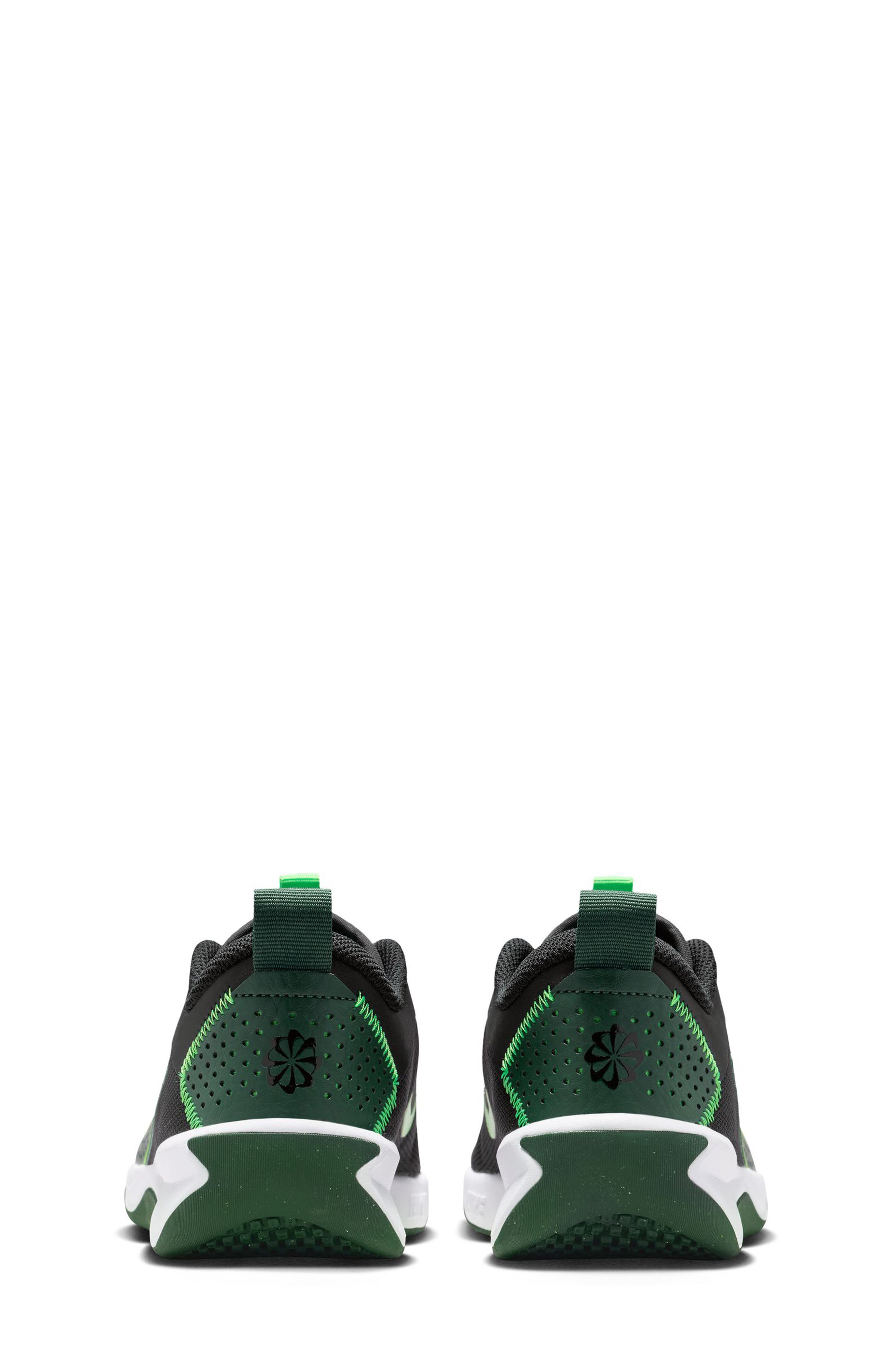 Nike Kids' Omni Multi-Court Sneaker, Alternate, color, Black/ Fir/ Green Strike