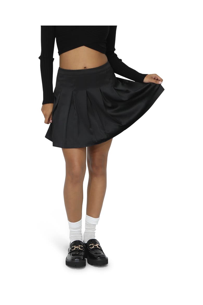 Palm Breeze Tennis Skort, Alternate, color, Black