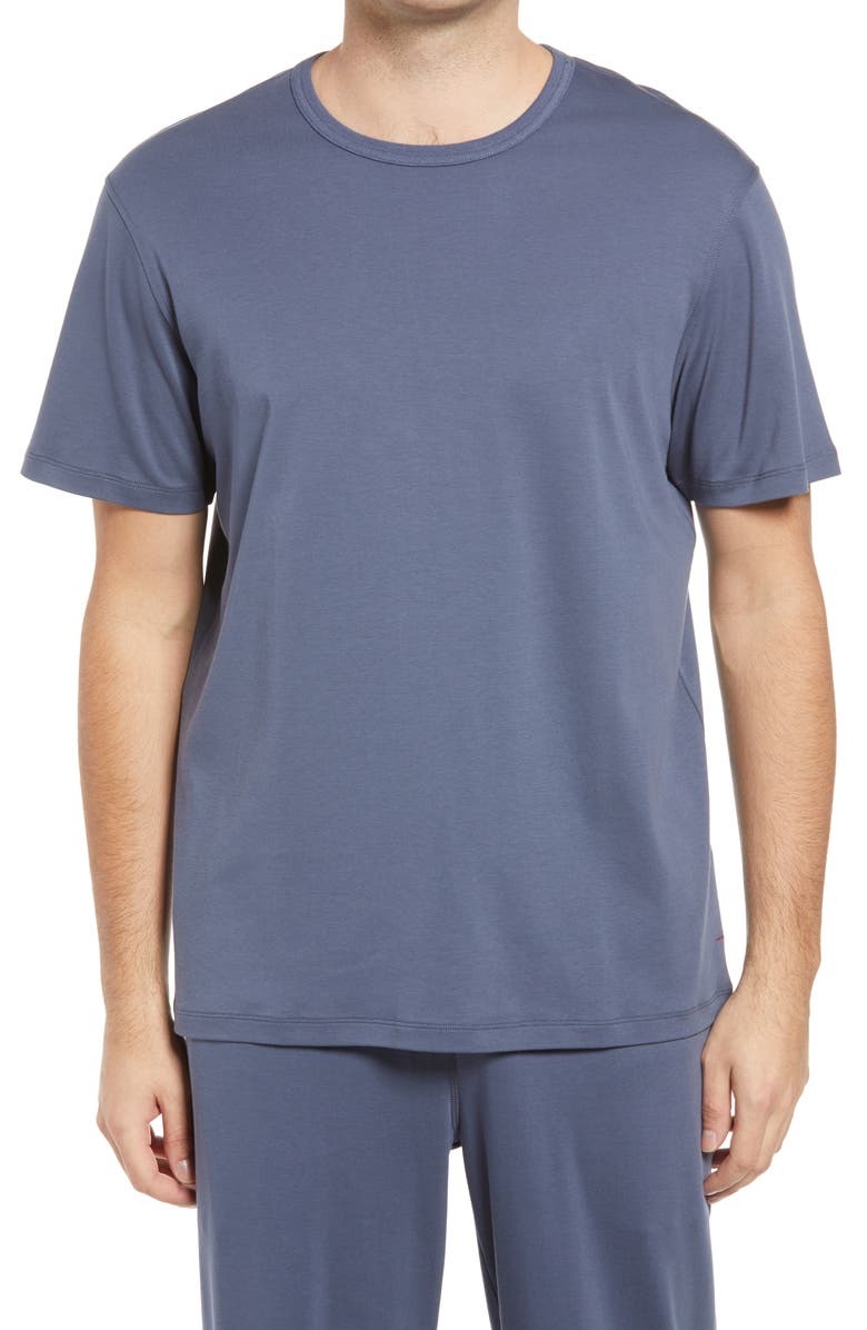 Daniel Buchler Men's Cotton & Silk T-Shirt, Main, color, 