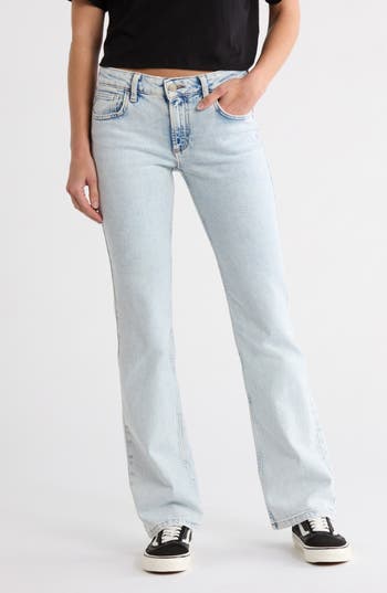 Bp. Low Rise Bootcut Jeans In White