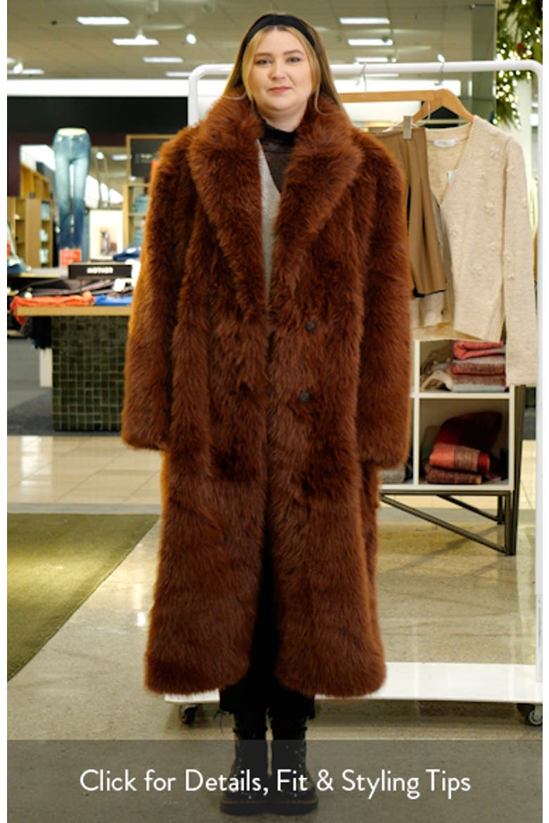 Faux Fur Longline Coat video