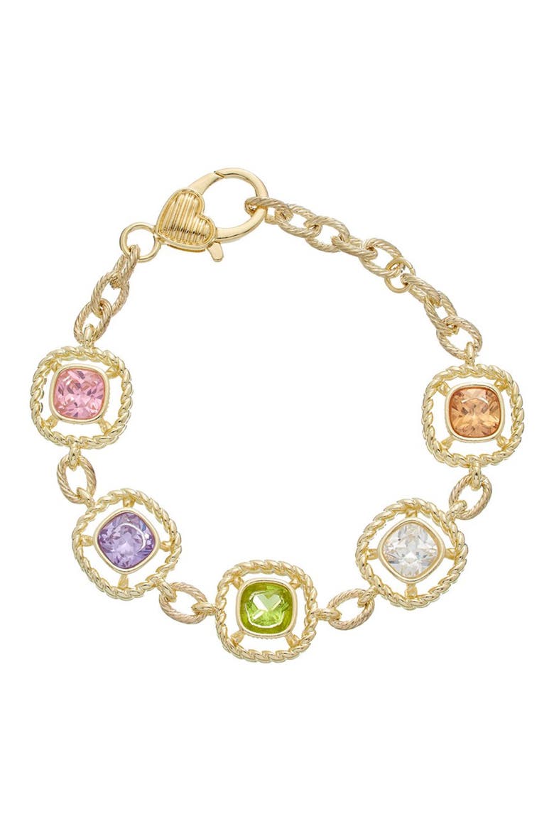 Multicolor Topaz Chain Bracelet, Main, color, YELLOW