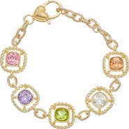 Juvell Multicolor Topaz Chain Bracelet