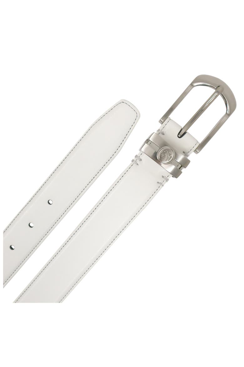 Golf Stretch Comfort Leather Belt Metal Keeper, Alternate, color, White