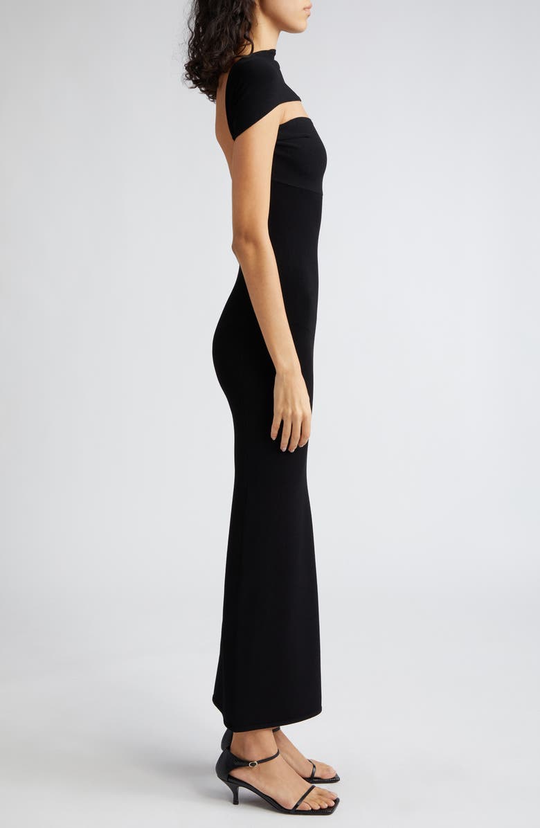 TOTEME Off the Shoulder Knit Body-Con Dress, Alternate, color,