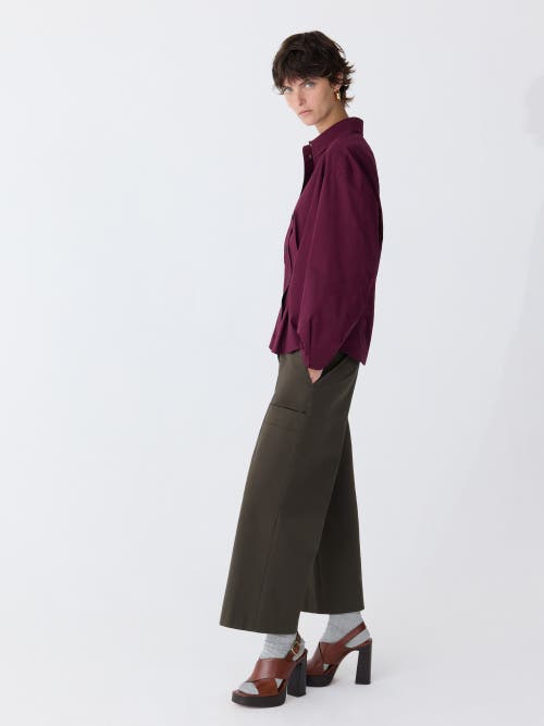 Callas Milano Lucia Lantern Sleeve Shirt In Purple