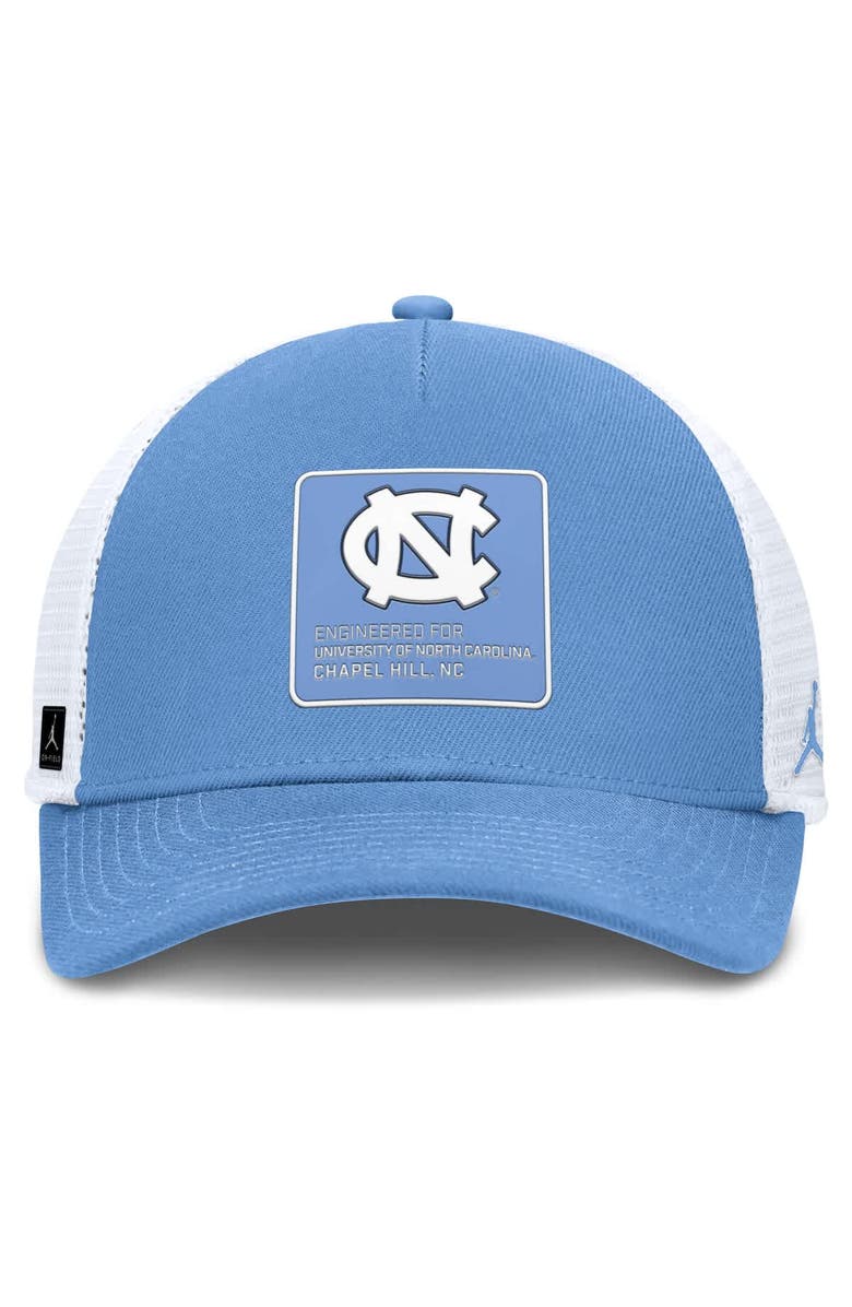 Jordan Brand Men's Jordan Brand Carolina Blue/White North Carolina Tar Heels 2025 On-Field Rise Engineered Trucker Adjustable Hat, Alternate, color, Light Blue