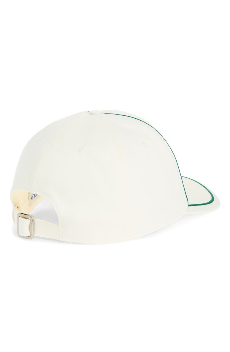 Burberry EKD Embroidered Adjustable Baseball Cap, Alternate, color, Chalk White