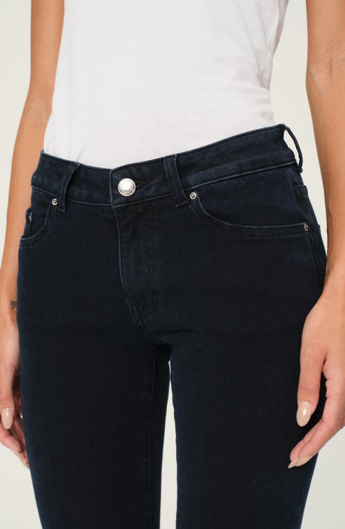 Dl1961 Cindy Mid Rise Slim Bootcut Jeans In Flatiron In Black