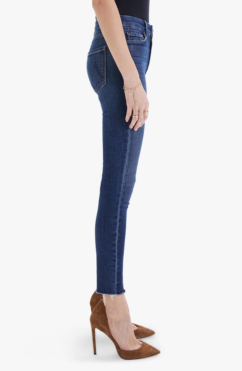 MOTHER The Looker High Waist Frayed Ankle Jeans, Alternate, color, 