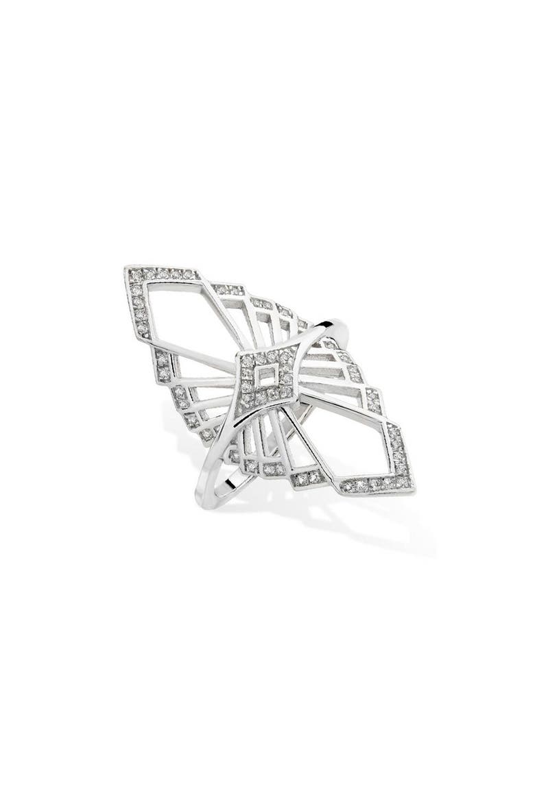 Mirror Chrysler Ring, Main, color, Sterling Silver