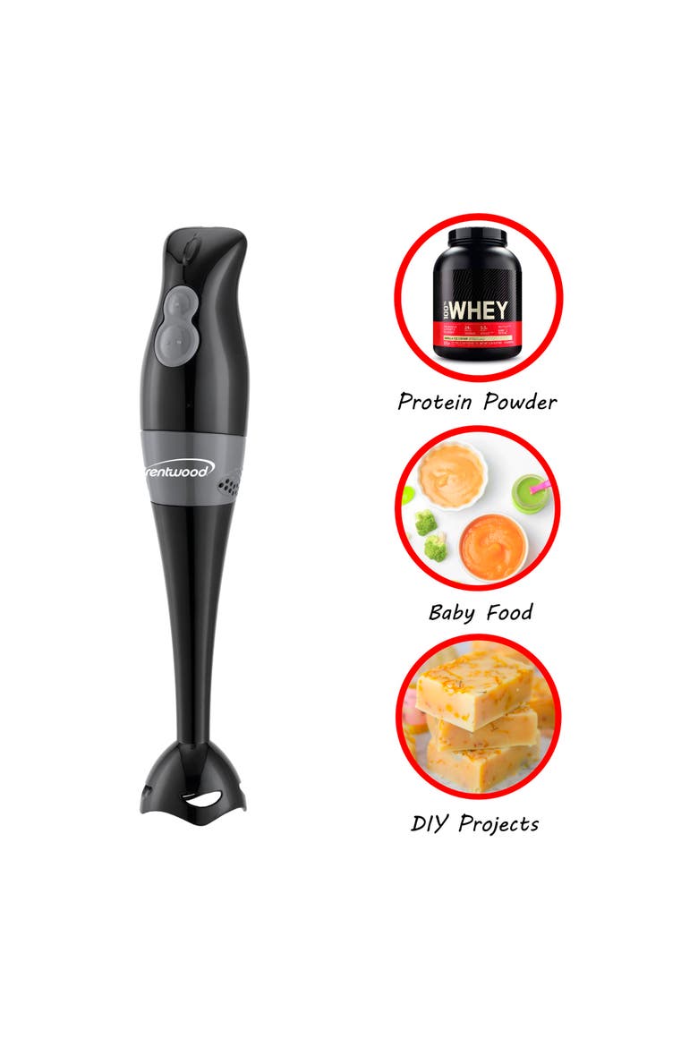 2 Speed 200W Hand Blender, Alternate, color, Black