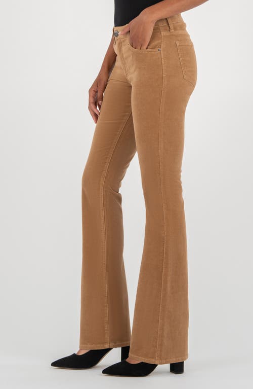 Kut From The Kloth Natalie Mid Rise Bootcut Corduroy Pants In Brown