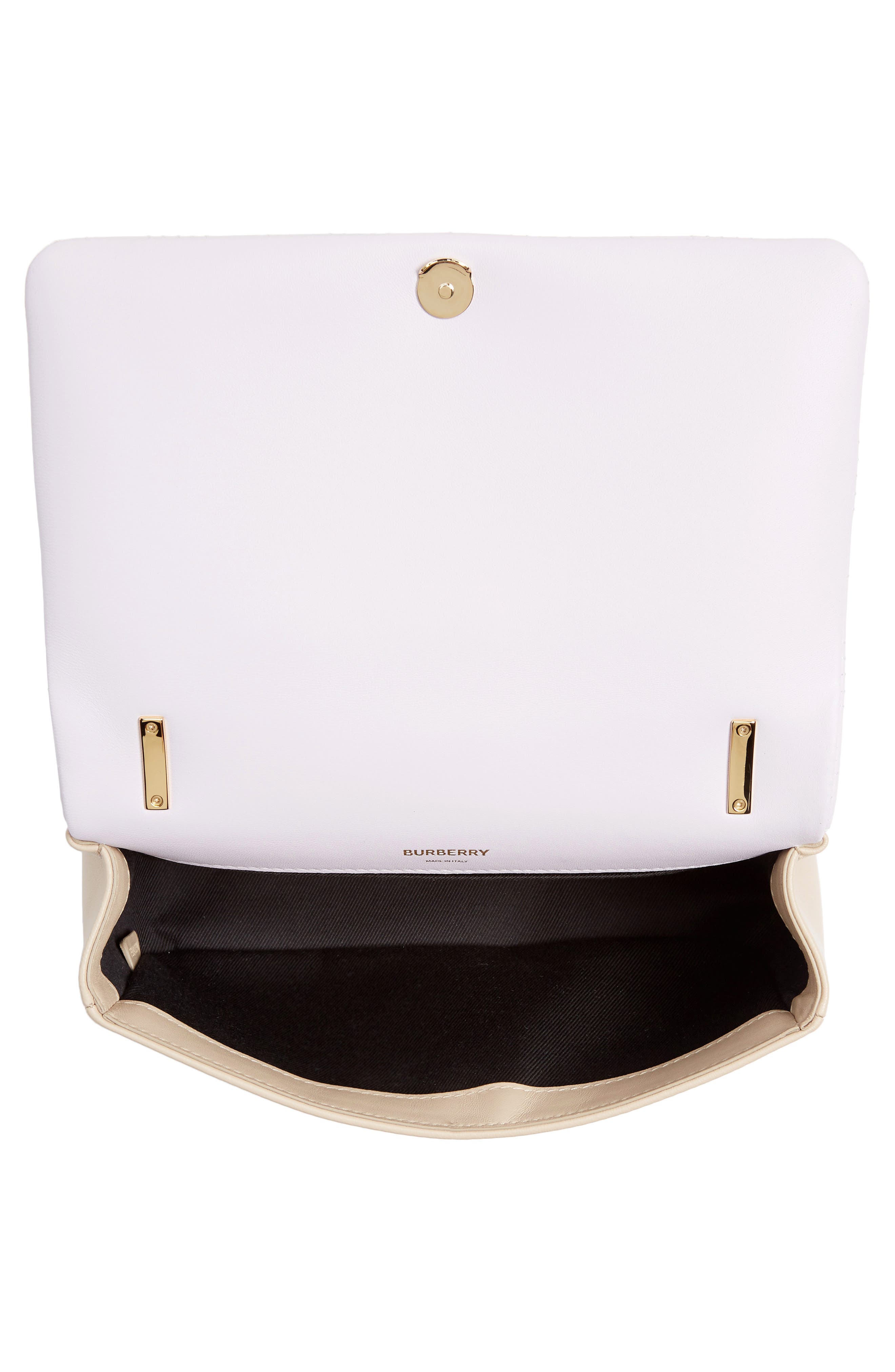 Burberry Small Lola Quilted Two-Tone Lambskin Bag, Alternate, color, 