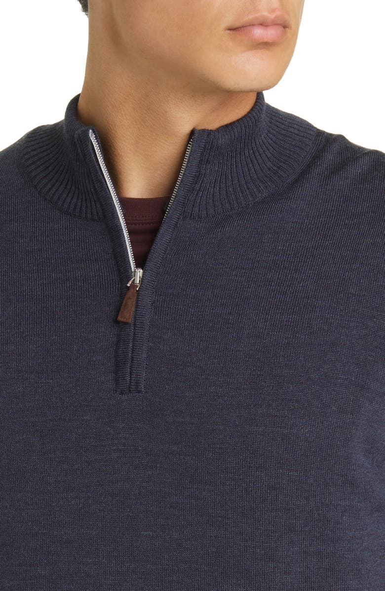 Emanuel Berg Merino Wool Half Zip Sweater, Alternate, color, 
