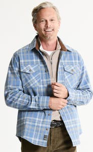 JACHS Knit Flannel Button-Up Shirt
